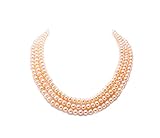 Alle die Perlen auf dieser Halskette sind glänzend, haben eine einheitliche Größe und sind von guter Qualität; jede Perlen an dieser Halskette ist zu 100% natürlich und ohne Behandlung jeglicher Art.