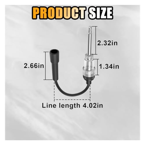 Inline Spark Plug Tester, Straight Boot Ignition Coil Tester Light, Car Small Engine Spark Tester, Armature Diagnostic Detector Tool for Car Lawnmower Internal External Engine (2 PCS)