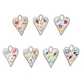 NOIAFZY 7 Pcs Fashionable Personalized Love Keychain Pendants, Creative Ins Style Couple Keychains for Home Decor and Cute Bag Accessories(Random color)