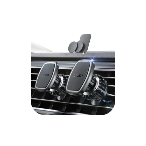 LISEN Magnetic Phone Holder for Car, [Ultra Magnet] Car Mobile Phone Holder Magnetic for Air Vent [Metal Hook], Magnet Phone 