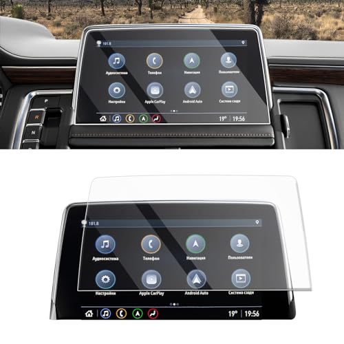CDEFG Glass Screen Protector for 2021 2022 2023 2024 Tahoe Suburban Yukon 10.2 Inch: Car Navigation Display Touch Screen Protector for 2021 2022 2023 2024 Tahoe Suburban Yukon Tempered Glass HD Anti