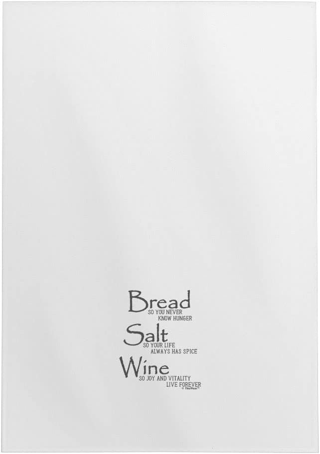 Bread Salt Wine Decorative Tea Towel Wonderful Life Quote Bread Salt Wine 2 Pack Decorative Kitchen Tea Towels White