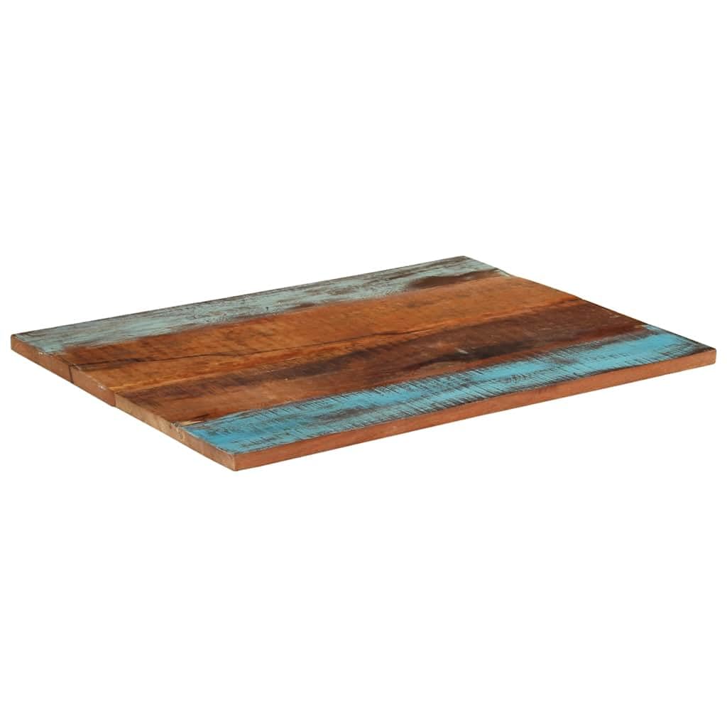 Rechteckige Tischplatte 70x90 cm aus Massivholz Altholz Naturprodukt Robustes Zubehör für DIY BAU Möbel Esszimmer Wohnzimmer Küche Büro Garten
