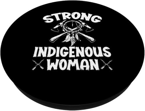 Miniatura 2 de Strong Indigenous Woman Native American PopSockets Swappable PopGrip