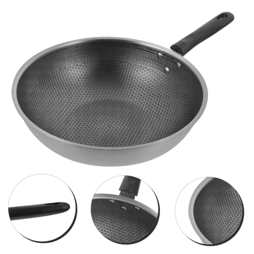 Sartén Wok Antiadherente de Acero Inoxidable Ligero miniatura 5