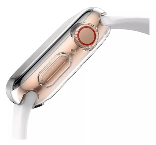 Capa Silicone 360 Graus Compatível com Apple Watch Series 10 (Transparente, Apple Watch 46mm)