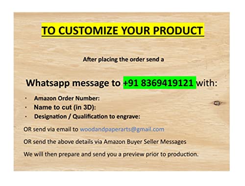 Image of 3D Text Wooden Desktop /Table Name Plate for Office with Stand for Doctor /Lawyer /Advocate /CEO /Police /CA /Architect / | Table Nameplate /Tabletop Nameplate for Professional
