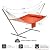 CHULIM Double Quilted Fabric Hammock with Hardwood Spreader Bars and Pillow 450 LBS Capacity 2 Person Large Hammock for Outdoor Patio Backyard Poolside - Terracotta