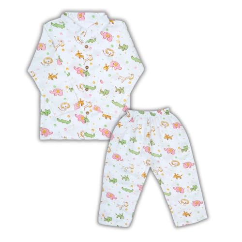 Image of 100% Cotton Muslin Pant Shirt Set | Ultra Soft Breathable Toddler Outfit | Summer Wear Kids Clothing | Skin Friendly Comfortable Fit | SIZE | PRINT