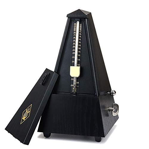 TooFu Métronome mécanique antique, imitation bois, minuterie de musique pour piano et guitare (bois d’ébène) - Les Beatles, Paul McCartney, John Lennon, RIngo Starr, George Harrison TooFu Métronome mécanique antique, imitation bois, minuterie de musique pour piano et guitare (bois d'ébène)