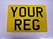 Price comparison product image Rear Square Number Plate Registration Plate 11x8 Free Post and Free Adhesive Pads
