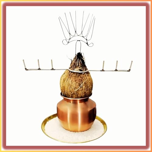 Image of PujaNPujari Varalakshmi Pooja Kalasam Flower Stand Stick - Lakshmi Pooja Decoration Sticks