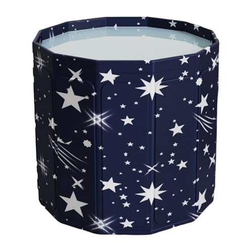 Negosuポータブルバスタブ折りたたみ式簡易組み立て不要円弧直径80 cm高さ67 cm家庭用スパ浸漬式大人子供室保温コンパクト収納持ち運びに便利 (カスミソウ)