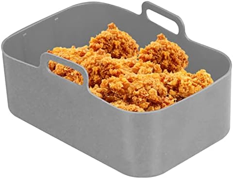 Umifica 2PCS Silicone Pot For Ninjas Dual Air Fryer, Silicone Air Fryer Liners Double Air Fryer Silicone Air Fryer Basket, Air Fryer Rack Accessories For Air Fryer, Oven, And Microwave