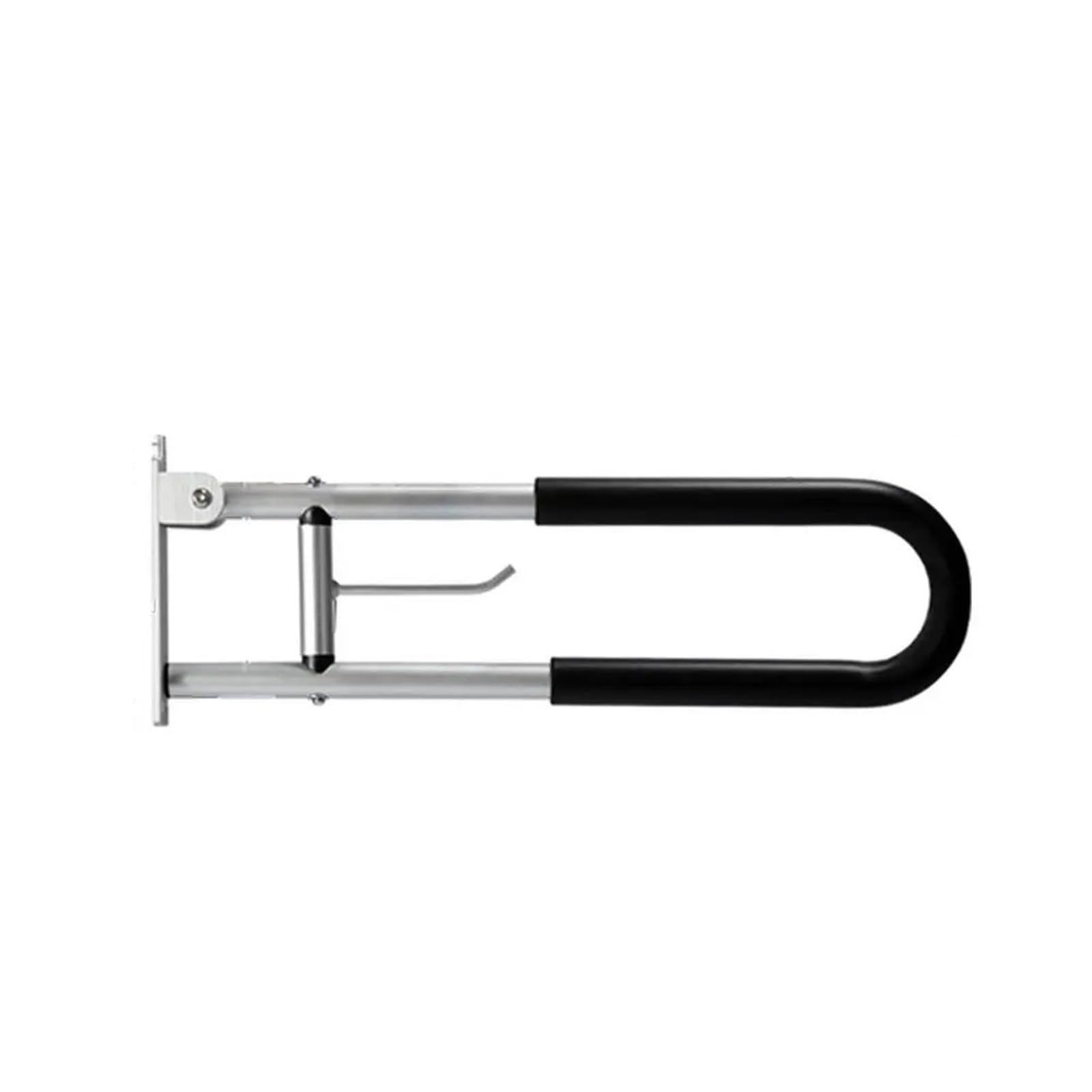 Padgcnor C Folding Bathroom Toilet Grab Rail Handicap Bars For Bathroom Sturdy Aluminum Alloy Grab Bar Flip-Up U Shaped Support Rail Waterproof For Elderly Disabled(C)