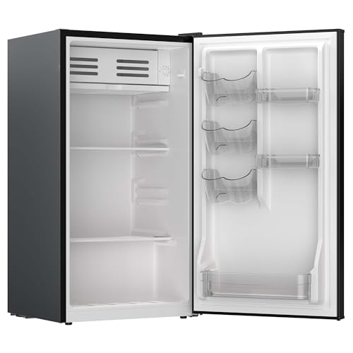 Image of Frigidaire Refrigerator-Retro Mini Fridge Energy Saving-Adjustable Thermostat Control- Ideal for Dorm, Office, RV, Garage, Apartment 3.1 Cu Ft, ONYX
