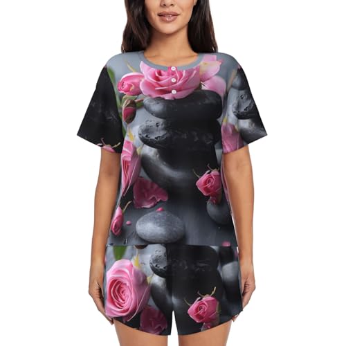 Pijama de manga corta para mujer ideal para tardes de spa y descanso informal