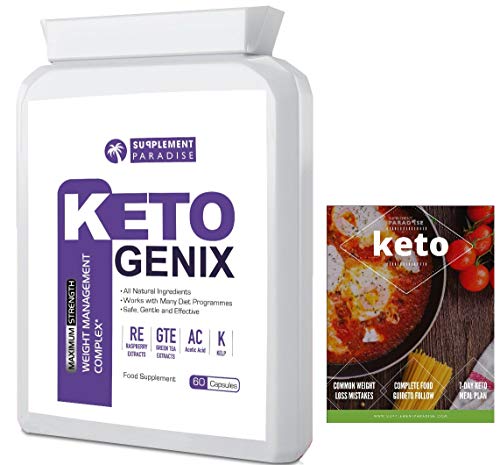 Keto GENIX Natural Advanced Weight Loss + 7 Days Meal Plan eBOOK - Burn Belly Fat (1 Month Supply) - SUPPLEMENT PARADISE