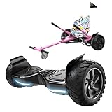 RCB Hoverboards SUV mit Sitz Hoverboards Off-Road, App-fähige Bluetooth Hoverboards, 8,5 '' Hummer + Hoverkart Go Kart für Self Balancing hoverboards, Geschenk für Kinder
