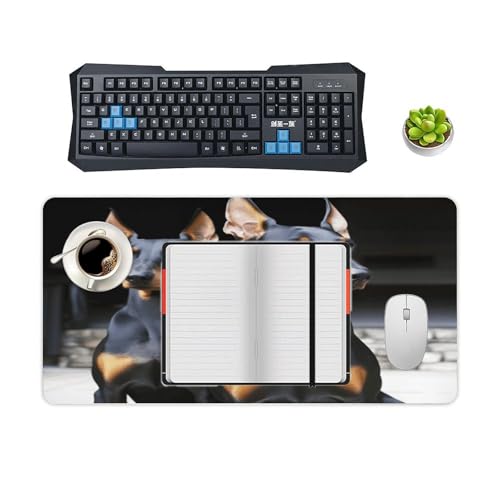 Doberman Desk Mat Mouse Pad grande antideslizante miniatura 4