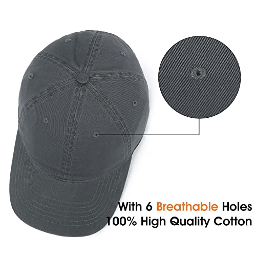 Image of Crazy Era Unisex Cotton Baseball Cap Plain Blank Dad Hat Adjustable Vintage Solid Hat