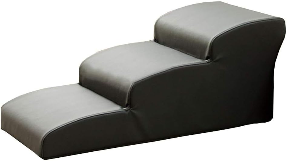 Pet Rest Cushion Leisure Entertainment Toy Bed Ladder Slide Slip Bottom Stairs Steps (Brown 4 Step)