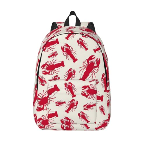 Sac à dos de voyage EdWal imprimé homard rouge pour ordinateur et université