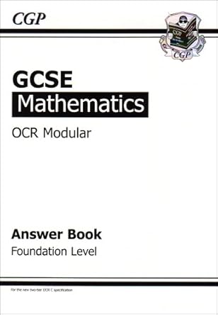 GCSE Maths OCR A (Modular) Answers (for Workbook) Foundation