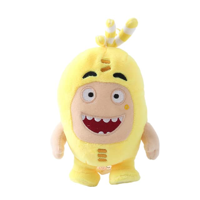 AEPRO - 18cm Cute Oddbodss Cartoon Plush Тоуs Soft Fuse Pogo Bubbles Slick Zeke Jeff Plush Ԁoll Тоуs for Kids Birthday Gift (Yellow 18cm)