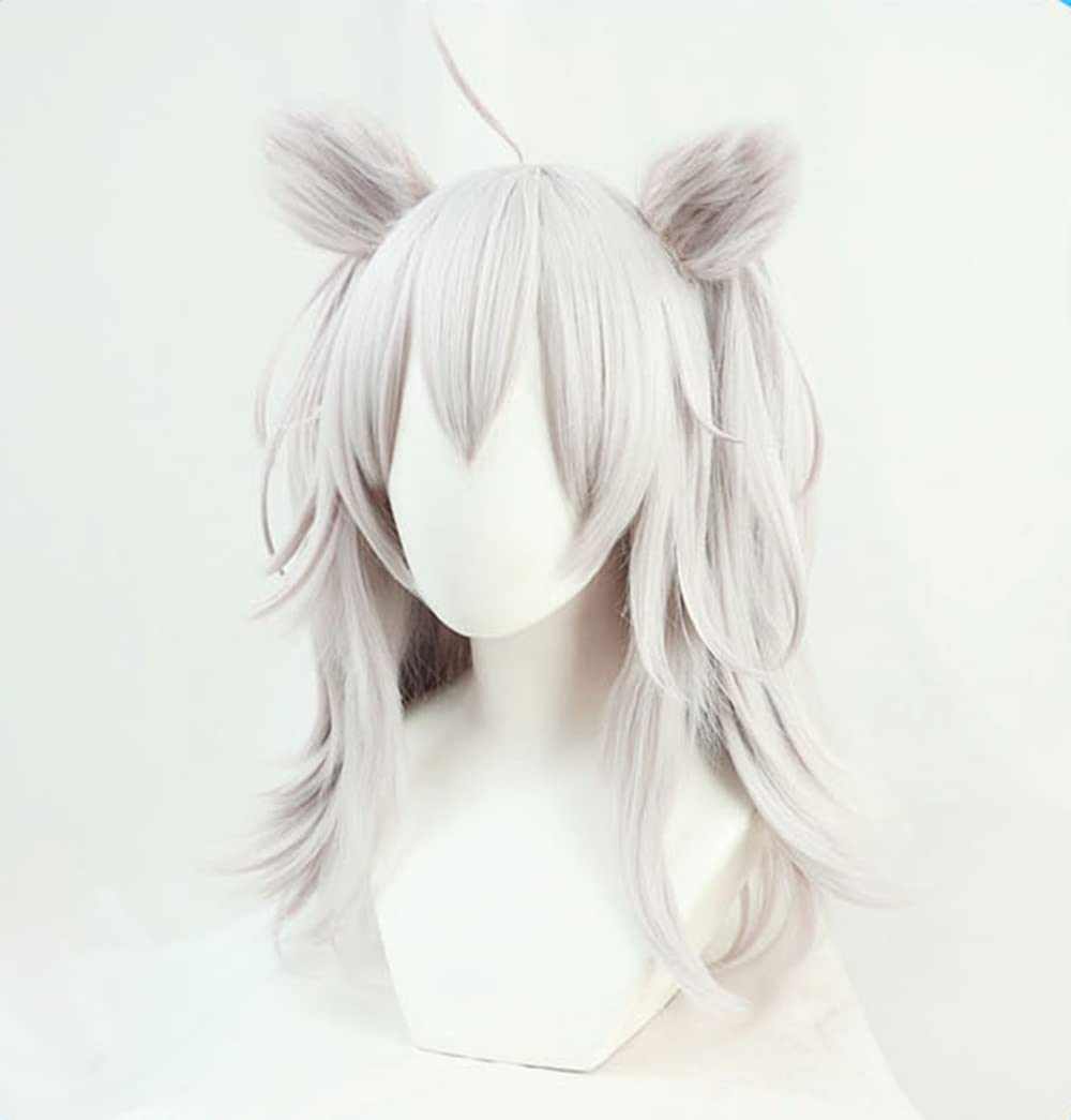 Amazon.co.jp: コスプレウィッグ 耐熱ウィッグ 獅白ぼたん 変装用