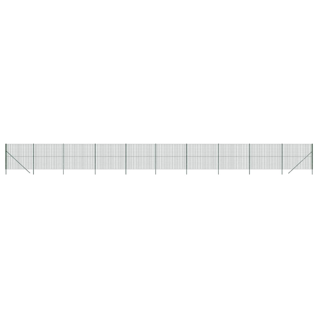 LAPOOH Cerca de Alambre de Acero galvanizado Verde 2,2x25 m, Malla Metalica, Malla Alambre, Alambre para Conejos, Vallas De Obra, Mallas para Gallinero, Malla Fina De Malla De Alambre - 154063