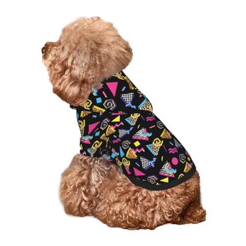 Suéter con capucha para perro estilo retro 80s/90s miniatura 7