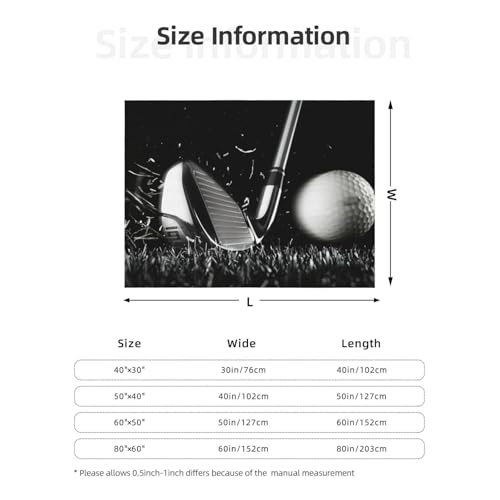 Couverture légère golf noir et blanc au design graphique toutes saisons - 8