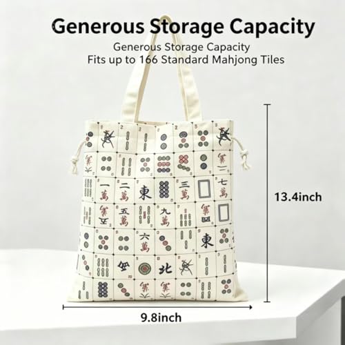 Bolsa de lienzo para fichas de Mahjong, 1 paquete miniatura 2
