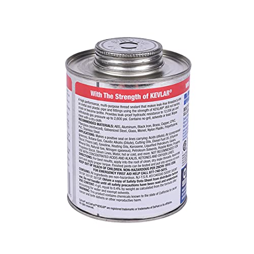 Hercules 15808 Megaloc Multi-Purpose Thread Sealant, 16 Oz, Can, Blue, Liquid Paste, Bule, 16 Fl Oz #TOP2