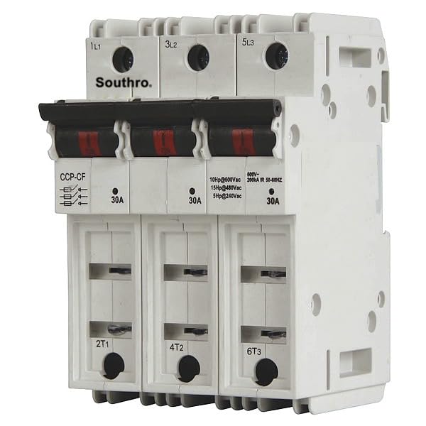 Disconnect Switches, 0 to 30A Amp Range, 600V AC Volt Rating, 3 Poles, Box Lug, Mfr: CCP2-3-30CF-A