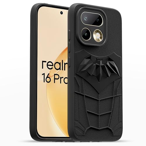 Image of Outlouders Back Cover for Realme 16 Pro 5G | Stylish | Scratchproof | Soft Silicone | Shockproof |Enhanced Camera Lens Protection Bumper Case (Black)