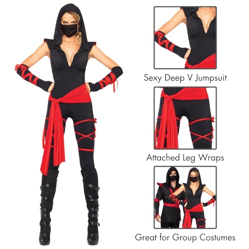 Image of Leg Avenue Women's 4 Pc Deadly Ninja Costume