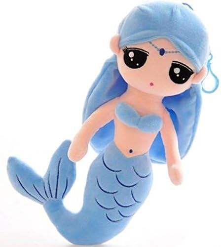 Amazon Veerlive かわいい 人魚姫 マーメイド モチーフ マスコット ぬいぐるみ 抱枕 ブルー 並行輸入品 ぬいぐるみ おもちゃ