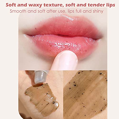 Lip Gloss for Girls 10-12 Lip Scrub Lip Treatment Soothing Moisturizing Lip Mask For Chapped Coffee Lip Scrub Moisturizing Exfoliating Diminishing Lip Lines Gentle Lip Protection Lip Plumper Tool - Image 7