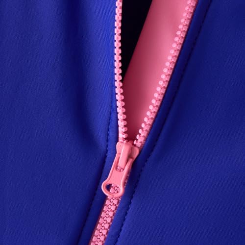 Image of Girls Swimsuit Long Sleeve Rash Guards Swim Suit 4-12Y
