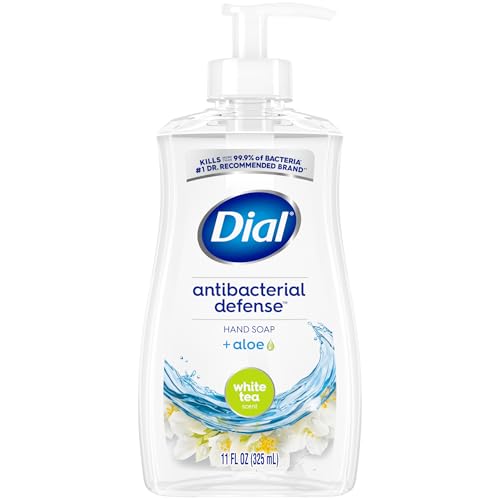 Image of Dial Antibacterial Liquid Hand Soap, White Tea, 11 fl oz