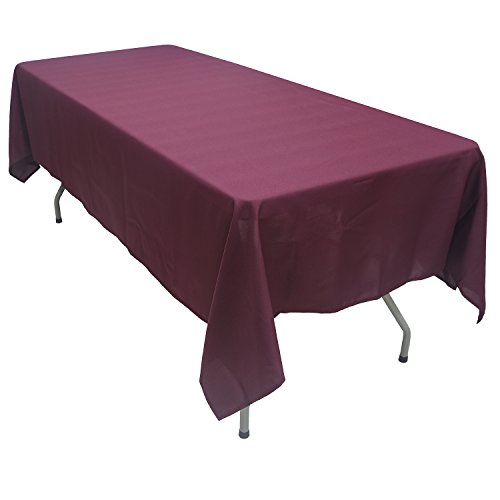 KaitatsuSen Nappe Rectangulaire en Tissu Polyester, Bordeaux, 150x200 cm