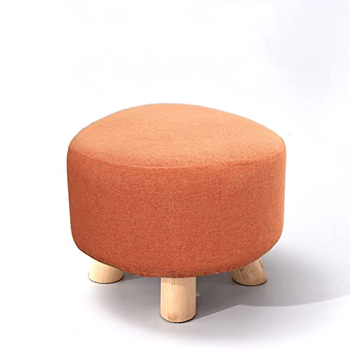 Tabouret bas rembourr&eacute; pour chaussures et salon moderne