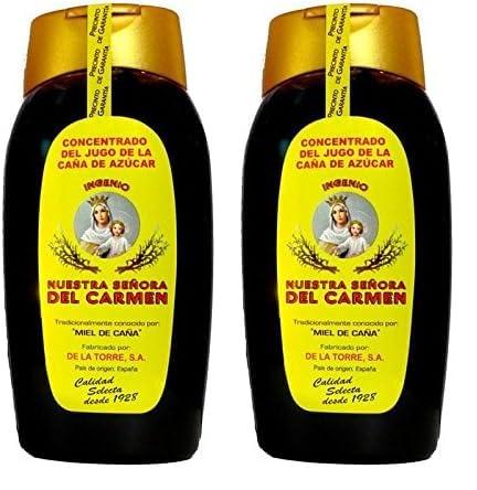 Miel de caña antigoteo 490g Sra. del Carmen (Paquete de 2)