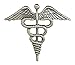 Navy Hospital Corpsman Cap Pin Oxidized Finish
