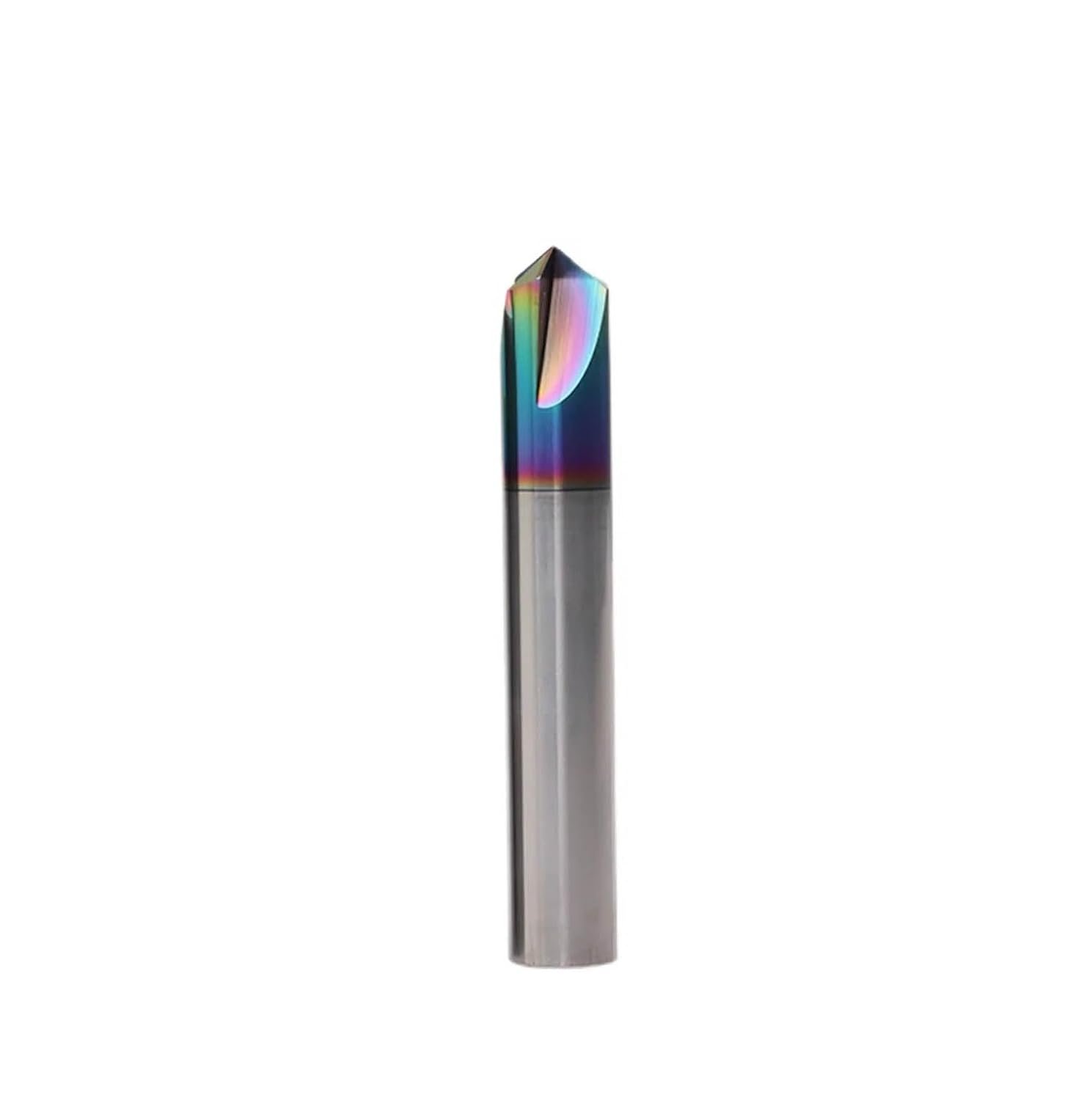 4mm 10mm Shank Chamfering Mill Milling Cutter Carbide 3 Flute 60/90/120 Degrees Router Bit Engraving Bit for Aluminum Copper CNC End Mill(D6x50Lx120)