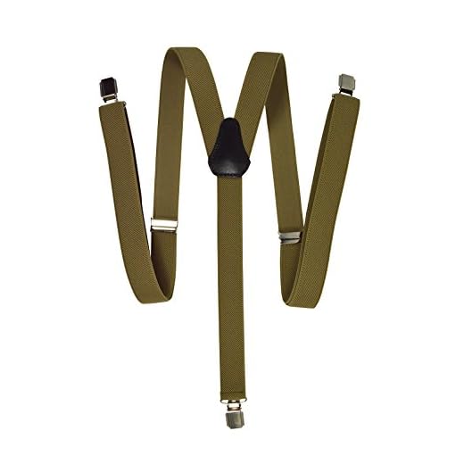 Olata Tirantes Finos Unisex Ajustables Con Cierre de Clip Con Forma de Y Con Clips Metálicos - 2.5 cm. Crema