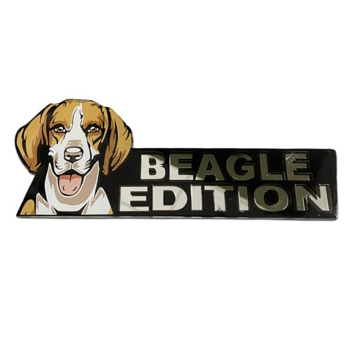 Image of Car Emblem: Dog Car Badge Laser Cutting Emblem Cool Decals Trucks German Shepherd Badge Corgi Edition Doodle Golden Retriever Vehicles Dachshund Addition Rottweiler (Rescue Beagle)