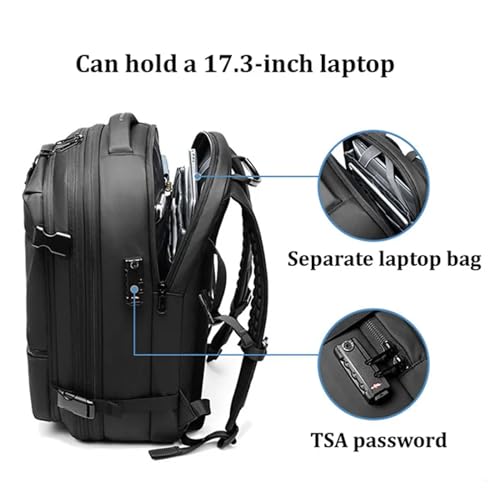 Vacpack Go Travel Vacuum Backpack, Vacpack Travel Anti Theft Compression Backpack (Grey)3